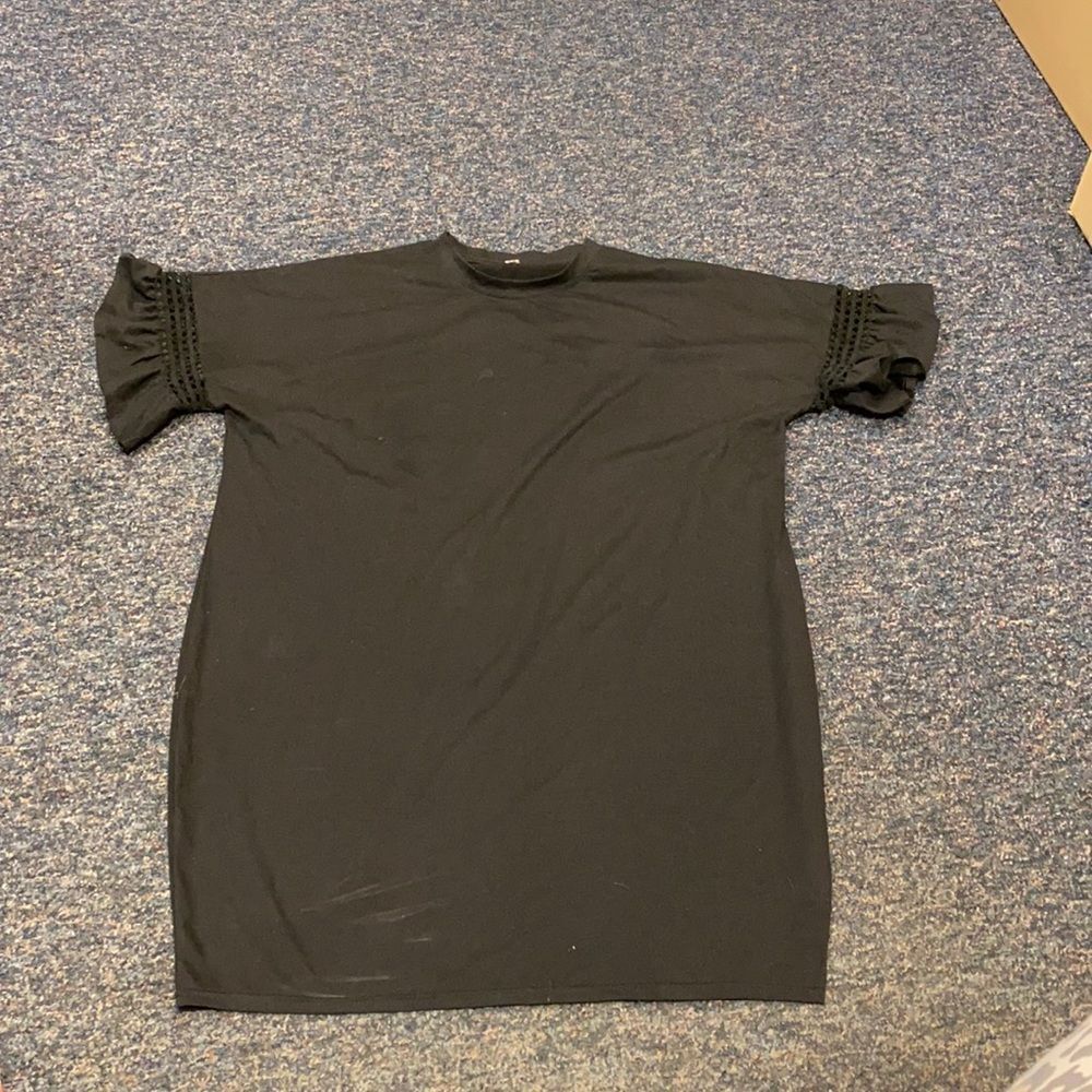 Madina Black Ruffle Sleeve Top sz. 4X